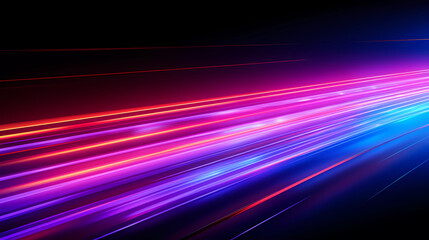 Bright neon lines on a dark background.