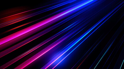 Bright neon lines on a dark background.
