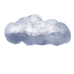 Cute Cloud painting on white background, It's weather different collection.