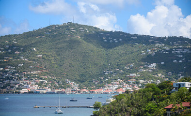 Fototapeta na wymiar Charlotte Amalie, St. Thomas, USVI