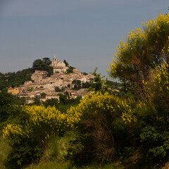 Seen on the village perched in the Luberon.