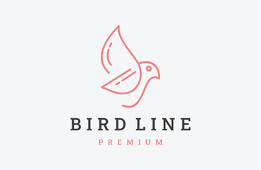 bird logo template vector illustration design