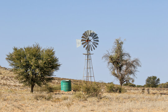 Wind Pump in the Kalahari (Kgalagadi) 