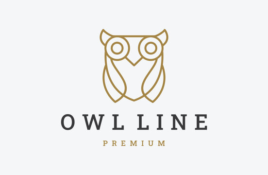 owl logo template vector illustration design