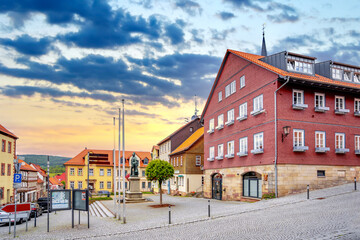 Obraz premium Altstadt, Tann Rhön, Hessen, Deutschland 