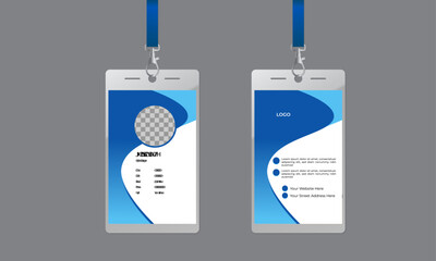 Id Card Layout Corporate Id card design template - vector
