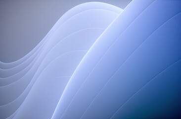 Abstract blue background with smooth line