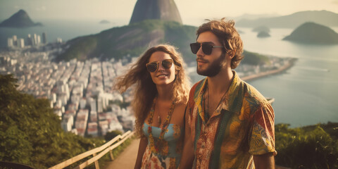 Urlauber Pärrchen in Brasilien KI