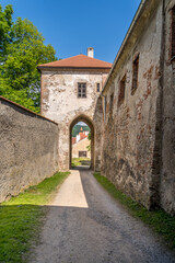 Veveri castle fortified outer gate 