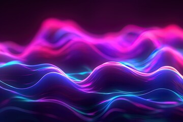abstract futuristic background with pink blue glowing neon moving high speed wave lines and bokeh lights. Data transfer concept Fantastic wallpaper