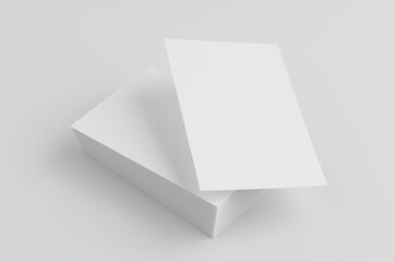 A5 Flyer Mockup 3D Illustration