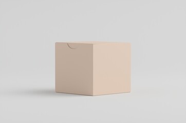 Cardboard Box Mockup 3D Illustration