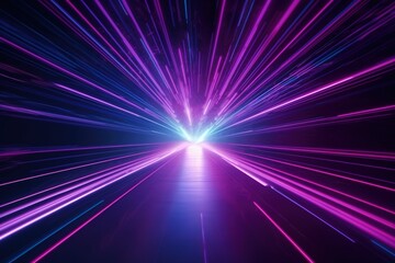 abstract futuristic background portal tunnel with pink blue glowing neon moving high speed wave lines and bokeh lights. Data transfer concept Fantastic wallpaper