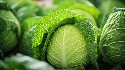 Cabbage in a grocery store - food photography