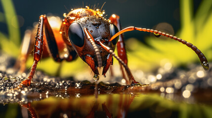 Close up image of an ant 
