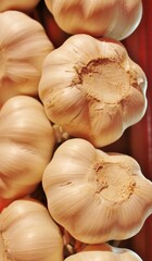 garlic cloves closeup background 