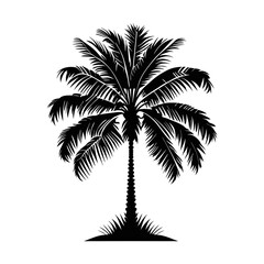 Palm tree tropical vector.