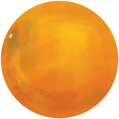 orange painting by watercolor A variety of oranges