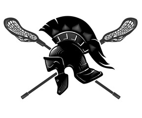 Lacrosse Roman General Sigil or Logo, Calligraphic Style Illustration