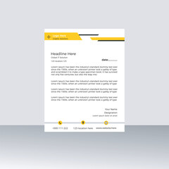 corporate letter head design template

