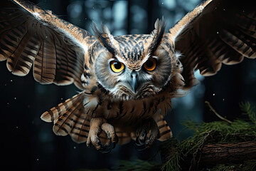Owl deadly eyes, Generative AI