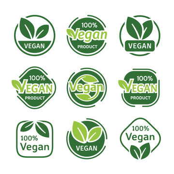 Vegetarian product badges and labels