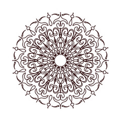 Hand drawn mandala. decoration in ethnic ornament.