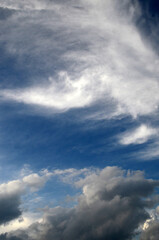 blue sky with clouds