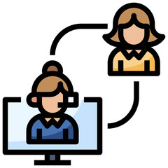 FIND MENTORS line icon,linear,outline,graphic,illustration