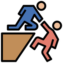 HELP OTHERS SUCCEED line icon,linear,outline,graphic,illustration