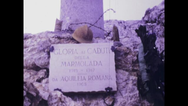 Italy 1969, Honoring the Fallen: Marmolada War Memorial in the 1960s