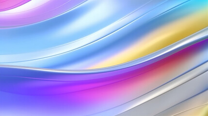 Schöner abstrakter futuristischer Hintergrund in leuchtenden welligen Pastell Farben für Webdesign und Drucksachen als Vorlage, ai generativ