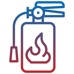 fire line icon,linear,outline,graphic,illustration