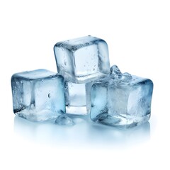 Obraz premium ice cubes isolated on white