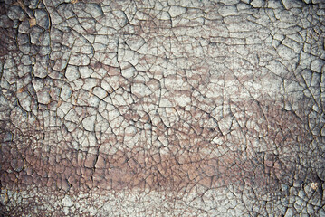 Cracked paint surface grunge texture background.