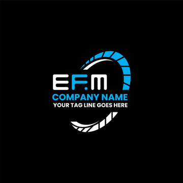 EFM letter logo creative design with vector graphic, EFM simple and modern logo. EFM luxurious alphabet design  