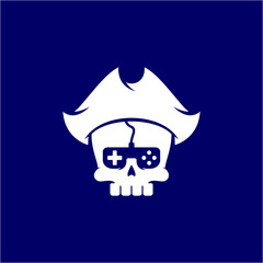 gaming pirate skull logo

