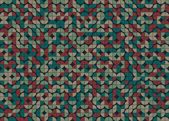Abstract Geometric Pattern generative computational art illustration