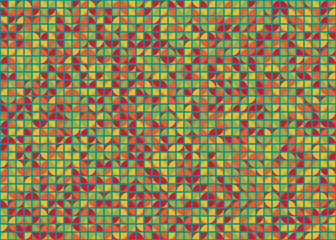 Abstract Geometric Pattern generative computational art illustration
