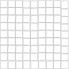 cobblestone on ground seamless vector, Broken tiles mosaic pattern. texture interior background line art. set of graphics elements drawing for architecture and landscape design cad, cobblestone square