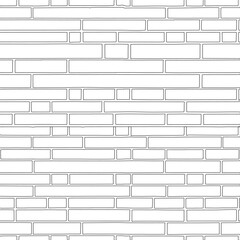 brick wall vector, pattern drawing. random brick. texture interior background line art. set of graphics elements drawing for architecture and landscape design. cad pattern