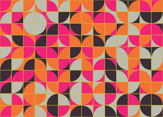 Abstract Geometric Pattern generative computational art illustration