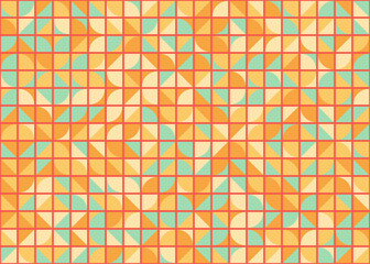 Fototapeta premium Abstract Geometric Pattern generative computational art illustration