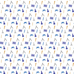 Background with tool for manicure design.