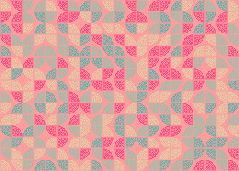 Abstract Geometric Pattern generative computational art illustration