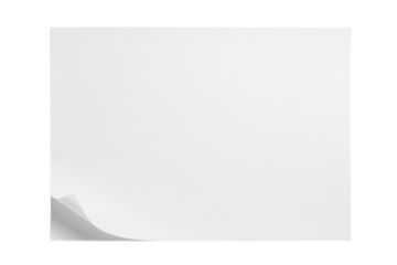 Stack of blank paper sheets, cut out