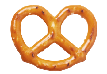 Delicious pretzel cut out