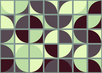 Abstract Geometric Pattern generative computational art illustration
