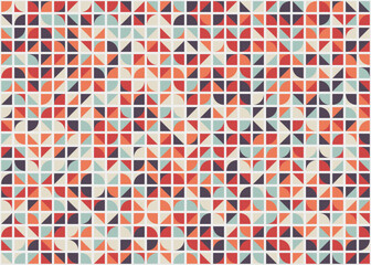 Fototapeta premium Abstract Geometric Pattern generative computational art illustration