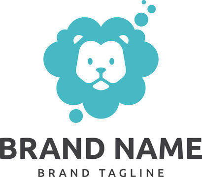 bubble lion logo